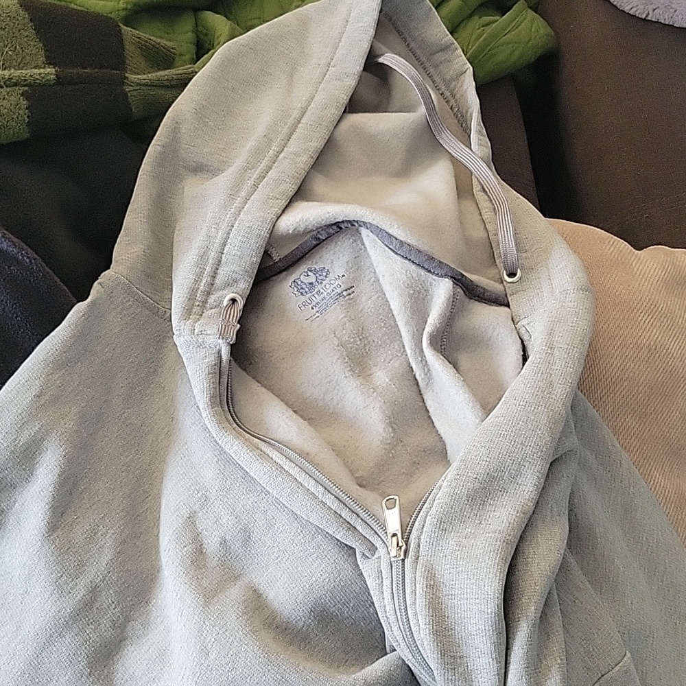 Zip down sweatshirt